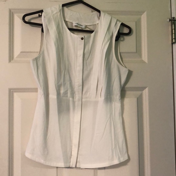 Calvin Klein white blouse - Picture 1 of 4